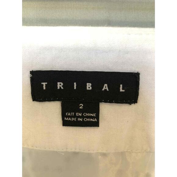 Tribal Eyelet Lace White Skirt sz 2 Flowy Flared - Picture 6 of 7